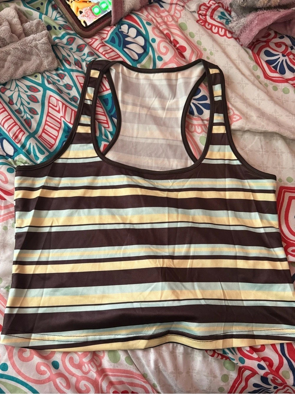Striped set in Brown & Yellow Like New